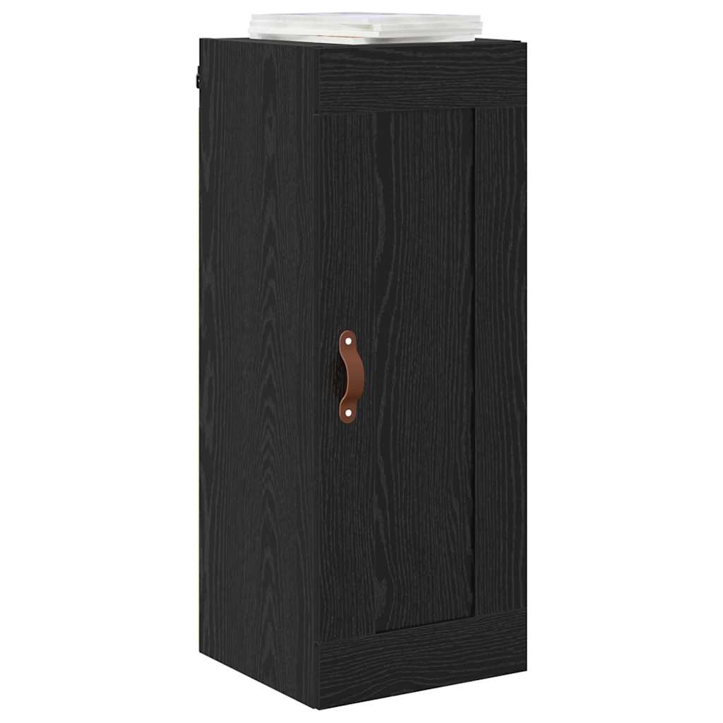 vidaXL Wall Mounted Cabinet Black Oak 34.5 x 34 x 90 cm 3