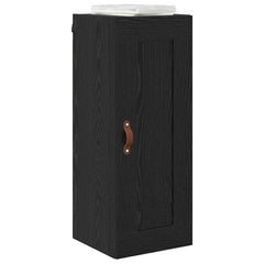 vidaXL Wall Mounted Cabinet Black Oak 34.5 x 34 x 90 cm 3