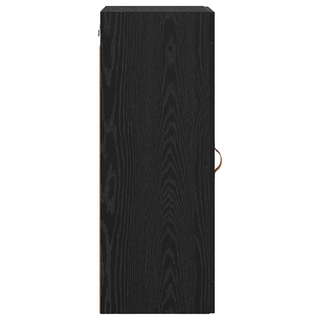 vidaXL Wall Mounted Cabinet Black Oak 34.5 x 34 x 90 cm 6