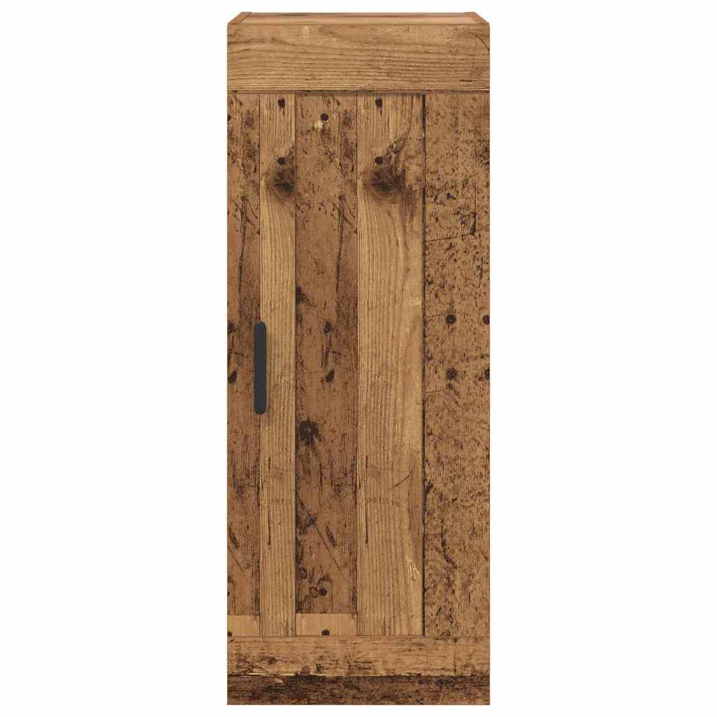 vidaXL Wall Mounted Cabinet Old Wood 34.5 x 34 x 90 cm Engineered Wood 6