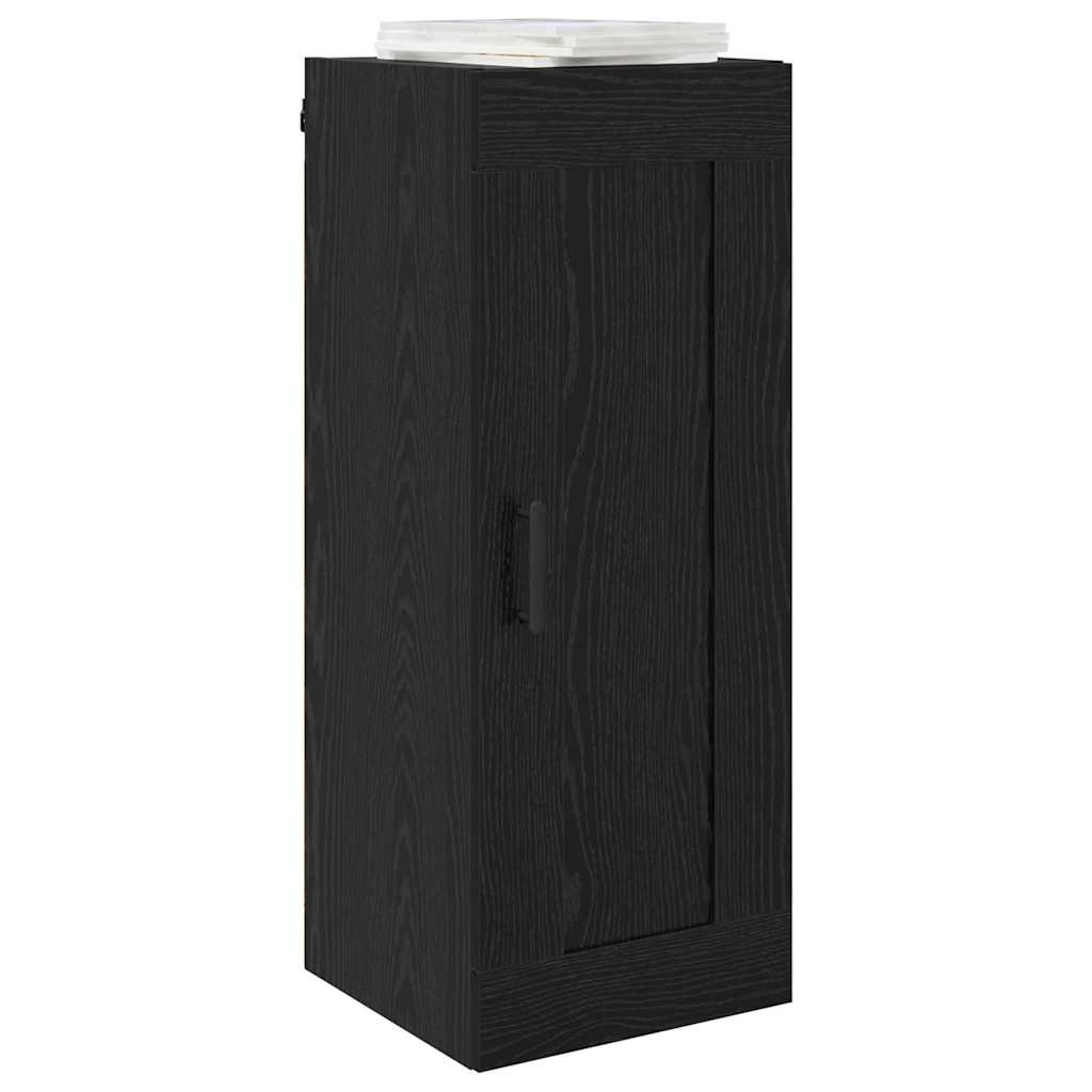 vidaXL Wall Mounted Cabinet Black Oak 34.5 x 34 x 90 cm 3