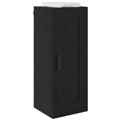 vidaXL Wall Mounted Cabinet Black Oak 34.5 x 34 x 90 cm 3