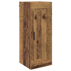 vidaXL Wall Mounted Cabinet Old Wood 34.5 x 34 x 90 cm Engineered Wood 2