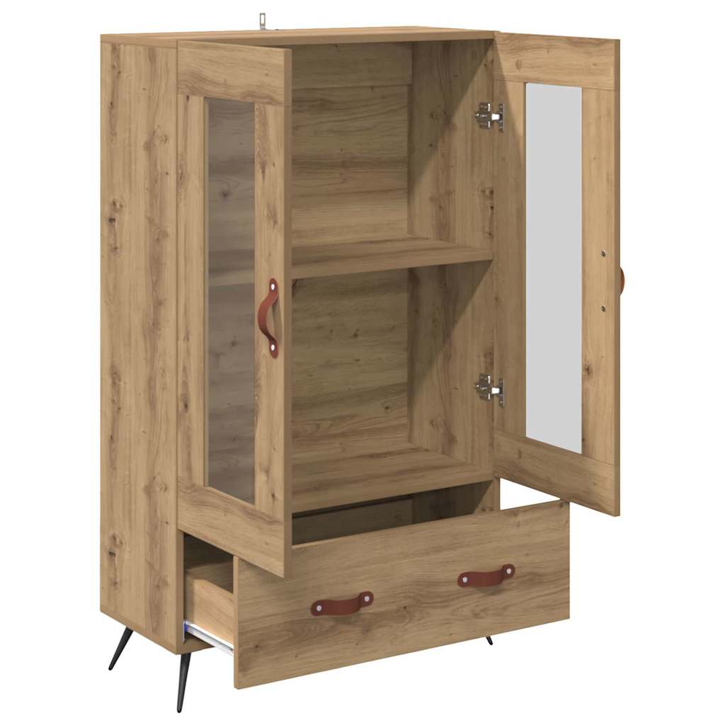 vidaXL Highboard Artisan Oak 69.5 x 31 x 115 cm 5