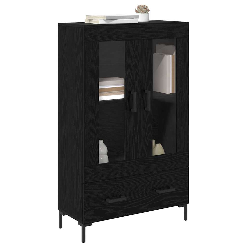 Highboard 69,5x31x115 cm Engineered Wood Black oak