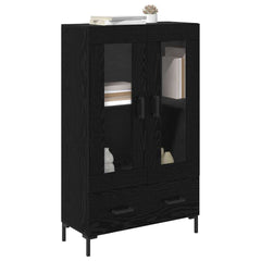 Highboard 69,5x31x115 cm Engineered Wood Black oak