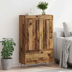 vidaXL Highboard Old Wood 69.5 x 31 x 115 cm Engineered Wood 4