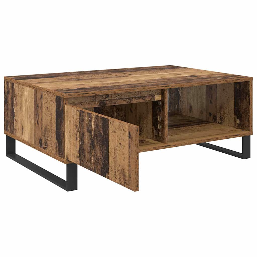 vidaXL Coffee Table Old Wood 90 x 60 x 35 cm Engineered Wood 5