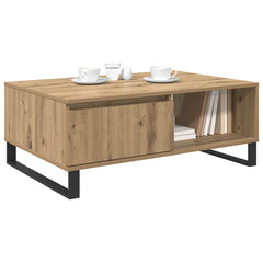 vidaXL Coffee Table Artisan Oak 90 x 60 x 35 cm Engineered Wood 3