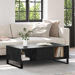 vidaXL Coffee Table Black Oak 104 x 60 x 35 cm Engineered Wood 1