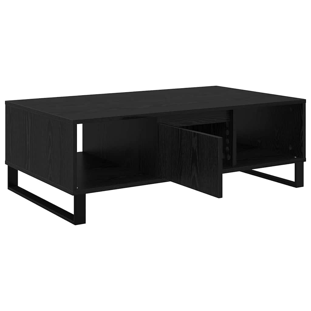 vidaXL Coffee Table Black Oak 104 x 60 x 35 cm Engineered Wood 5