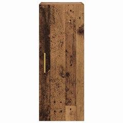 vidaXL Wall Mounted Cabinet Old Wood 34.5 x 34 x 90 cm Engineered Wood 6
