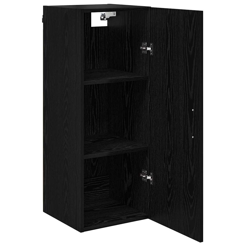 vidaXL Wall Mounted Cabinet Black Oak 34.5 x 34 x 90 cm 5