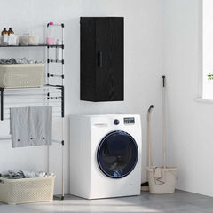 vidaXL Wall Mounted Cabinet Black Oak 34.5 x 34 x 90 cm 1