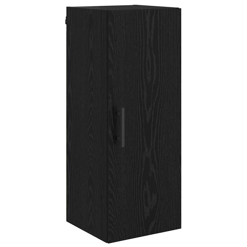 vidaXL Wall Mounted Cabinet Black Oak 34.5 x 34 x 90 cm 2