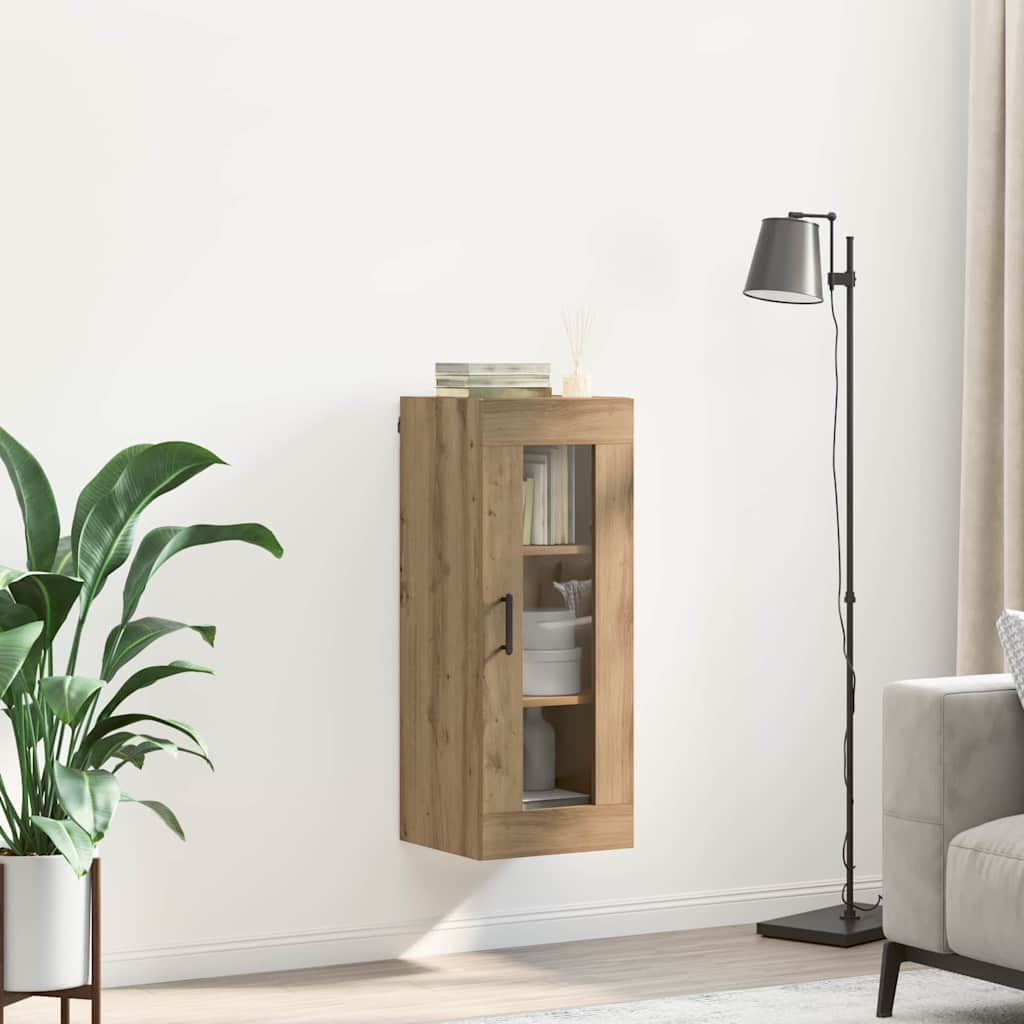 vidaXL Wall Mounted Cabinet Artisan Oak 34.5 x 34 x 90 cm 4