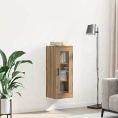 vidaXL Wall Mounted Cabinet Artisan Oak 34.5 x 34 x 90 cm 4