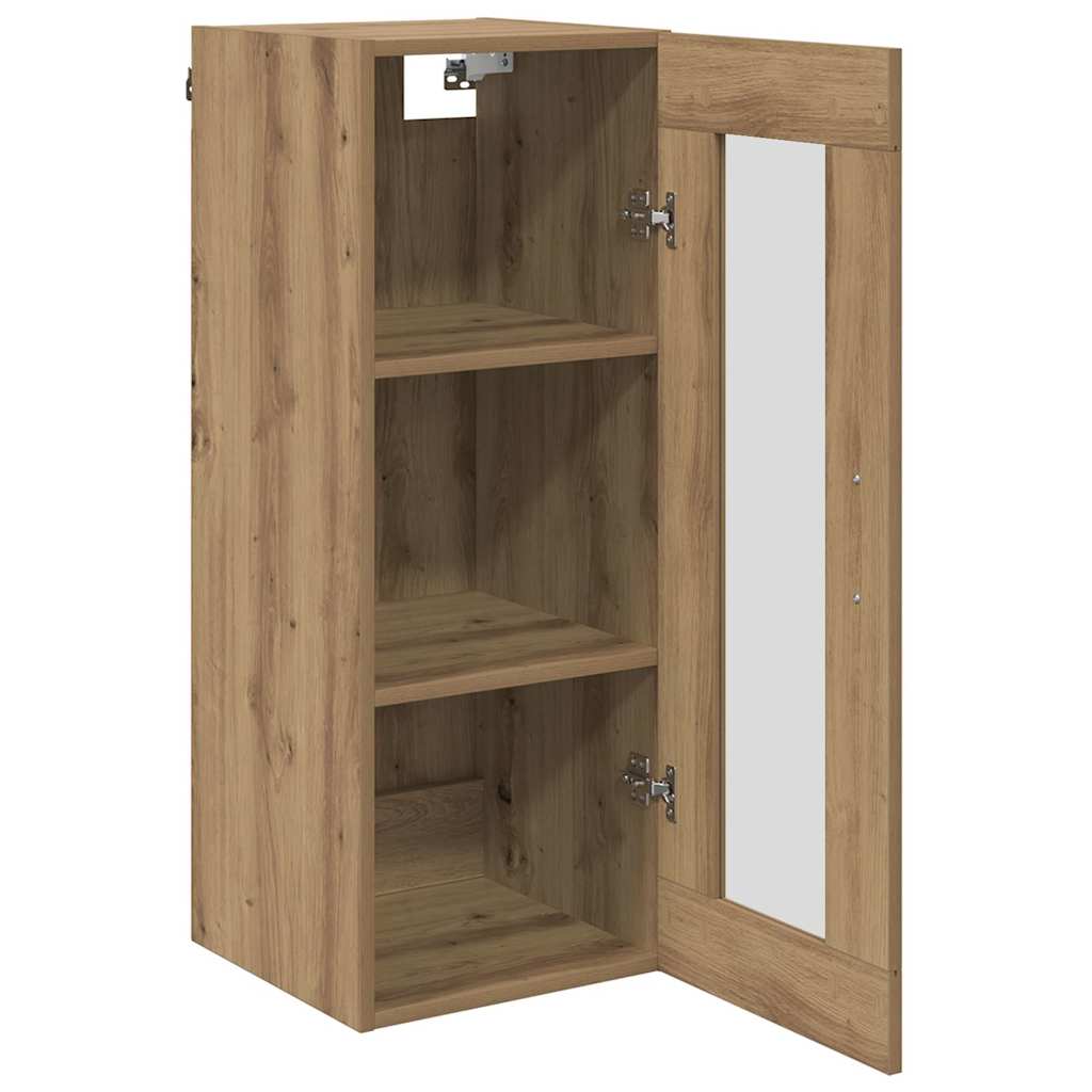 vidaXL Wall Mounted Cabinet Artisan Oak 34.5 x 34 x 90 cm 5