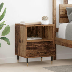 vidaXL Bedside Cabinet Old Wood 40 x 35 x 50 cm Engineered Wood 1