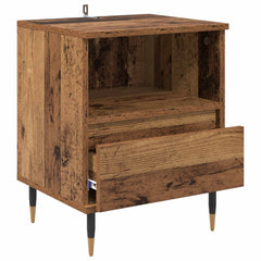 vidaXL Bedside Cabinet Old Wood 40 x 35 x 50 cm Engineered Wood 5