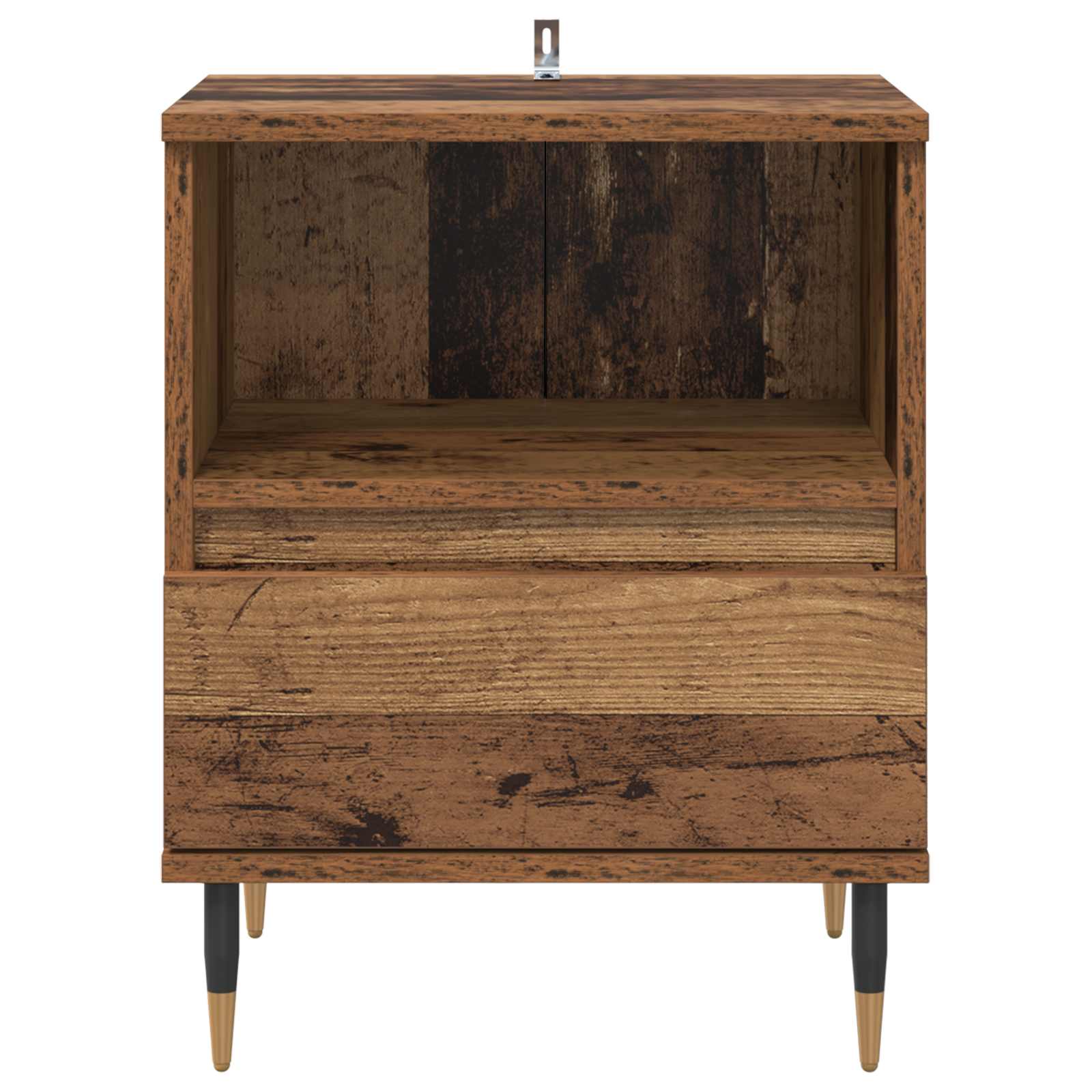vidaXL Bedside Cabinet Old Wood 40 x 35 x 50 cm Engineered Wood 6