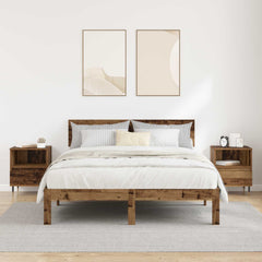 vidaXL Bedside Cabinet 2 pcs Old Wood 40 x 35 x 50 cm Engineered Wood 4