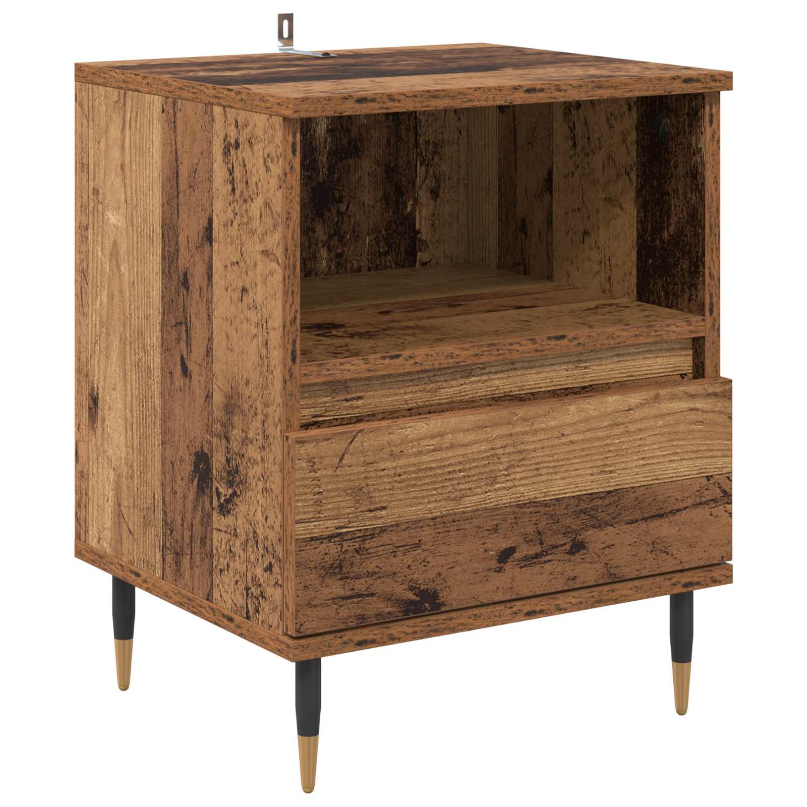 vidaXL Bedside Cabinet 2 pcs Old Wood 40 x 35 x 50 cm Engineered Wood 6