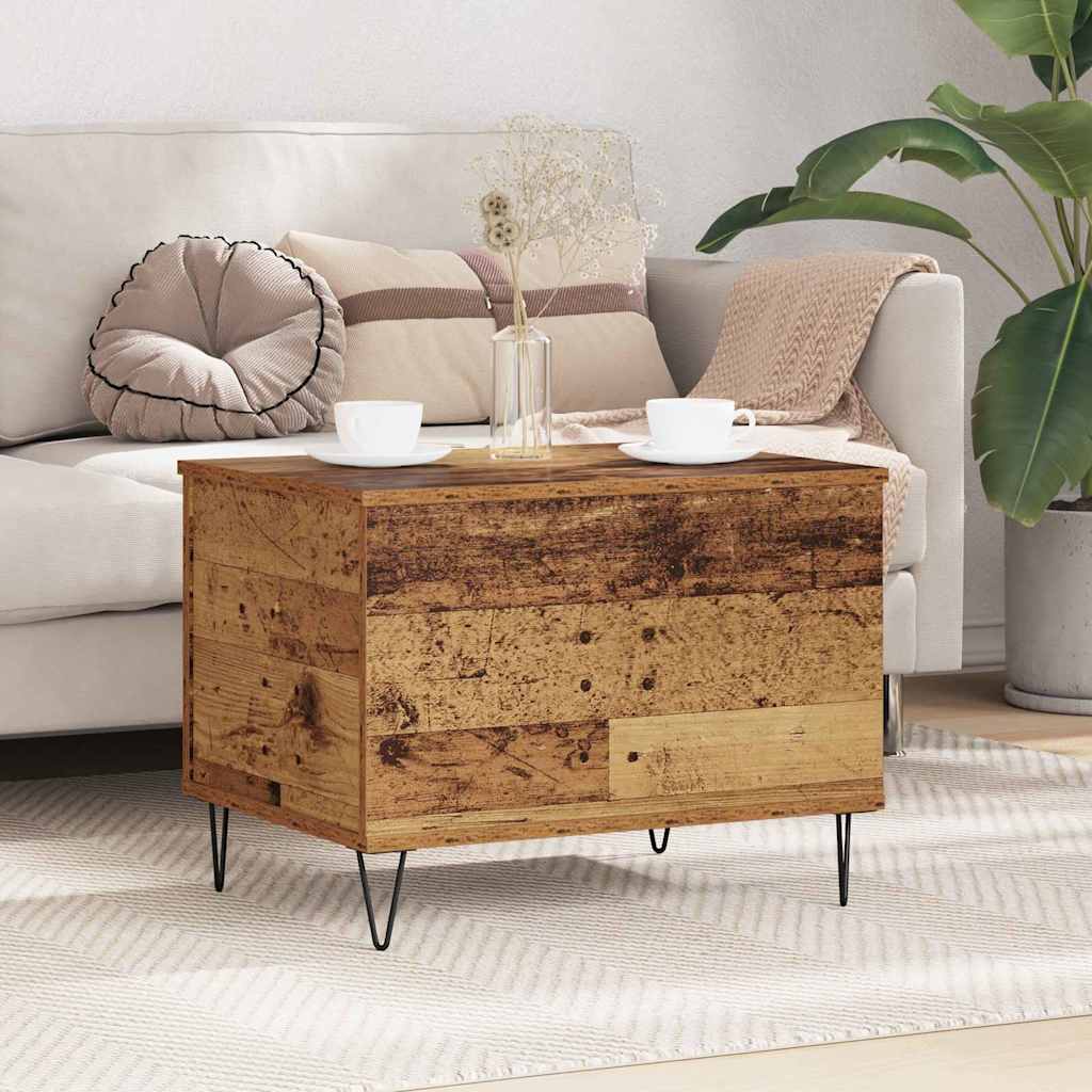 vidaXL Coffee Table Old Wood 60 x 44.5 x 45 cm Engineered Wood 1