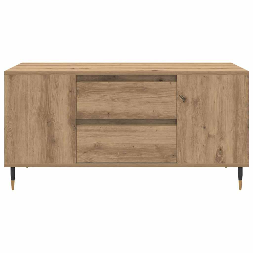 vidaXL Coffee Table Artisan Oak 102 x 44.5 x 50 cm Engineered Wood 6