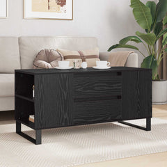 Coffee Table 102x44,5x50 cm Engineered Wood Black oak