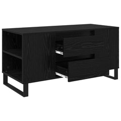 Coffee Table 102x44,5x50 cm Engineered Wood Black oak