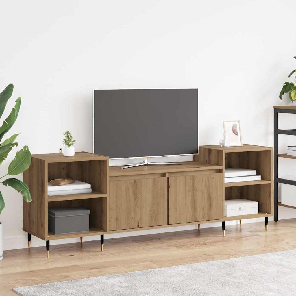 TV Cabinet 160x35x55 cm Engineered Wood Artisan oak