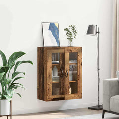 Wall Mounted Cabinet 69,5x34x90 cm Engineered Wood Old wood