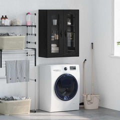 Wall Mounted Cabinet 69,5x34x90 cm Engineered Wood Black oak