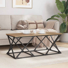 vidaXL Coffee Table Artisan Oak 100 x 49 x 40 cm Engineered Wood 4