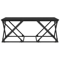 vidaXL Coffee Table Black Oak 100 x 49 x 40 cm Engineered Wood 5