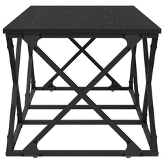 vidaXL Coffee Table Black Oak 100 x 49 x 40 cm Engineered Wood 6
