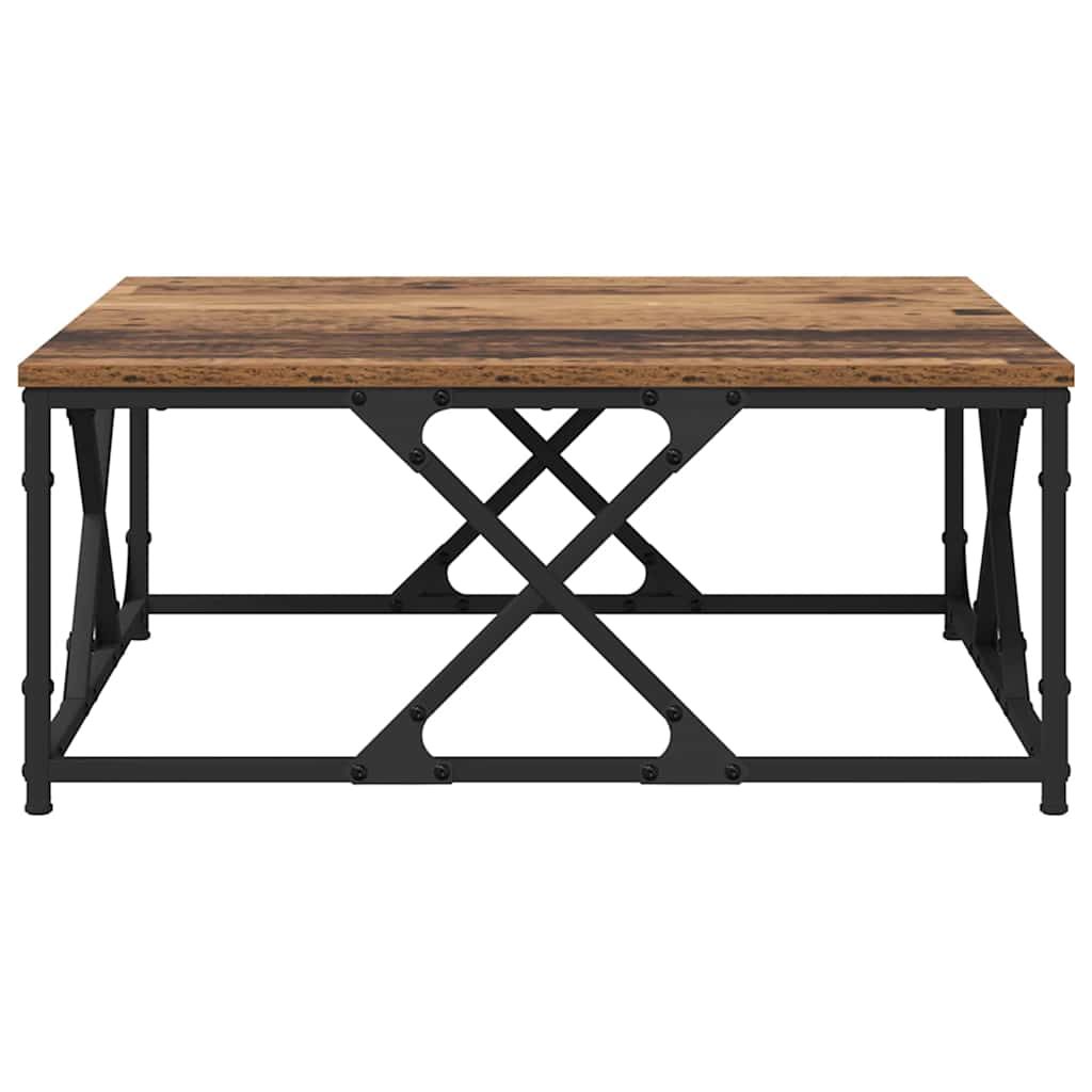 vidaXL Coffee Table Old Wood 70 x 70 x 30 cm Engineered Wood 5