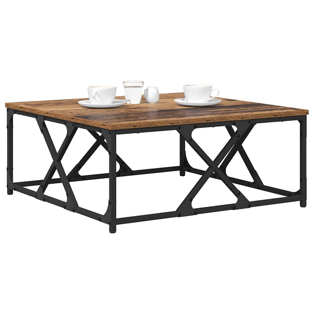 vidaXL Coffee Table Old Wood 70 x 70 x 30 cm Engineered Wood 3