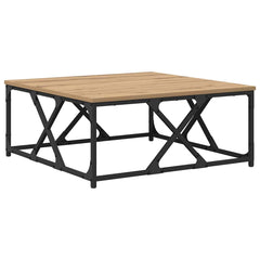 vidaXL Coffee Table Artisan Oak 70 x 70 x 30 cm Engineered Wood 2