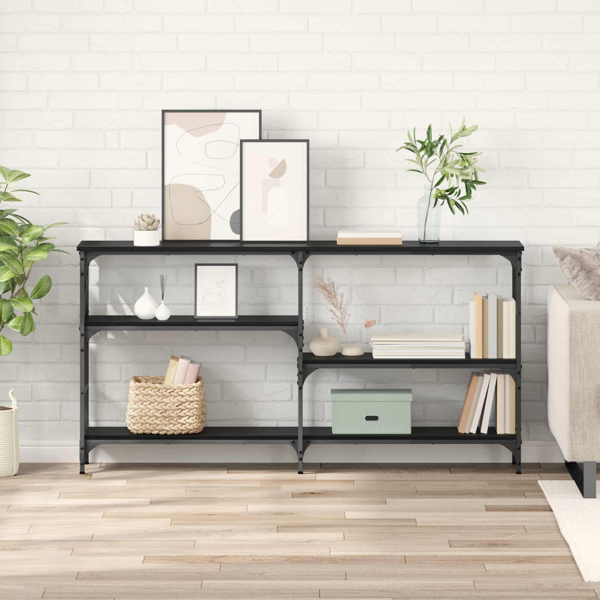 vidaXL Console Table 150x29x76.5 cm Engineered Wood