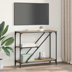 vidaXL Console Table Artisan Oak 88.5 x 30 x 75 cm Engineered Wood 4