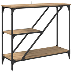 vidaXL Console Table Artisan Oak 88.5 x 30 x 75 cm Engineered Wood 2