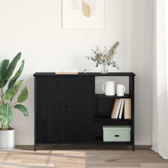 vidaXL Sideboard Black Oak 100 x 33 x 75 cm Engineered Wood 4