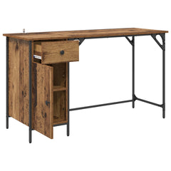 vidaXL Computer Desk Old Wood 131 x 48 x 75 cm Engineered Wood 5