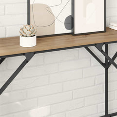vidaXL Console Table Artisan Oak 180 x 30 x 75 cm Engineered Wood 4