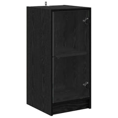 vidaXL Sideboard Black oak 35 x 37 x 76 cm Engineered Wood 2