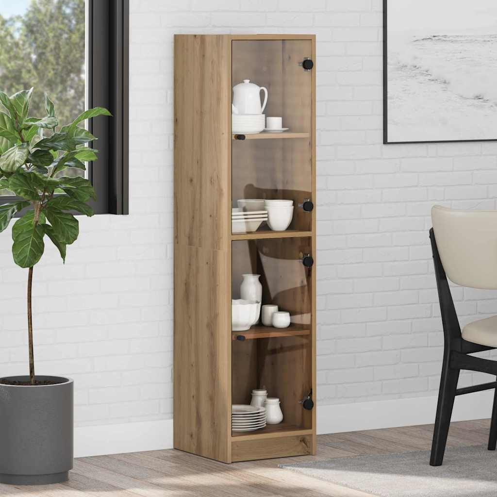 vidaXL Highboard Artisan Oak 35 x 37 x 142 cm Engineered Wood 1