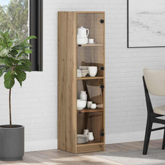 vidaXL Highboard Artisan Oak 35 x 37 x 142 cm Engineered Wood 1