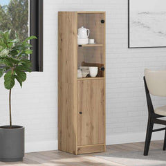 vidaXL Highboard Artisan Oak 35 x 37 x 142 cm Engineered Wood 1